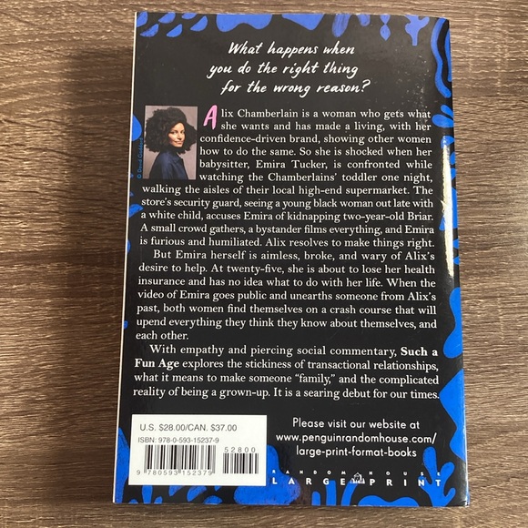 EUC Kiley Reid Such a Fun Age: Reese's Book Club Large Print - Picture 2 of 5